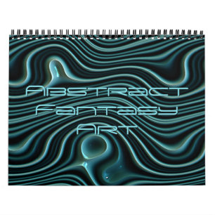 Calendrier Vagues de fantaisie funky 3D designs d'art moderne