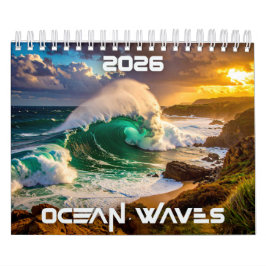 CALENDRIER VAGUES OCÉAN - 2026 -