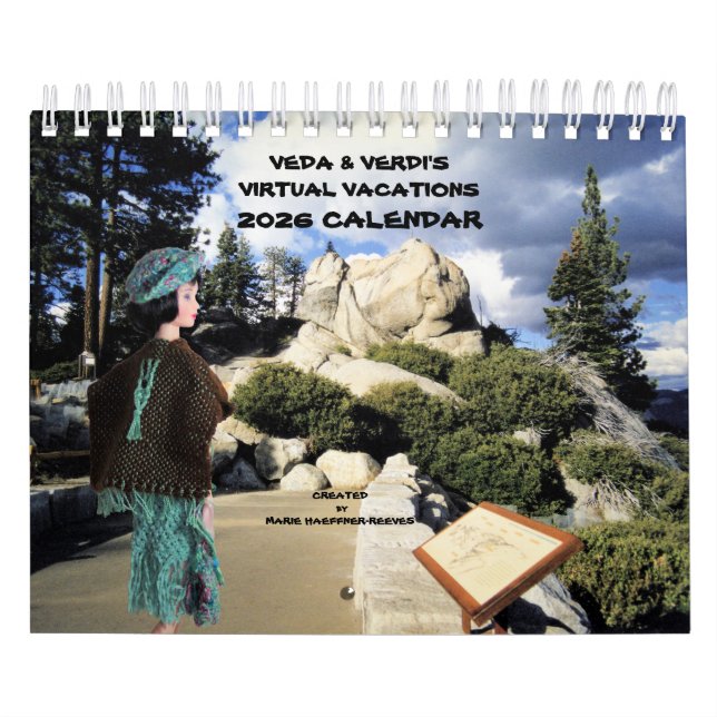 CALENDRIER VEDA & VERDI'S VIRTUAL VACATIONS 2026 CALENDAR (Protection)