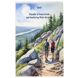 Calendrier Versets bibliques chrétiens inspirants 2027 