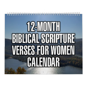 Calendrier Versets bibliques pour femmes sur 12 mois