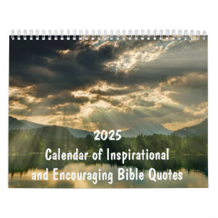 Calendrier Versets de la Bible chrétienne 2025 Inspirationnel