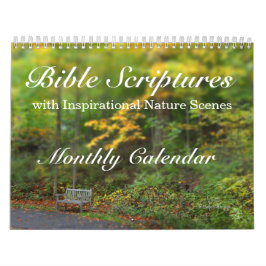 Calendrier Versets de la Bible Écriture Scènes de nature insp