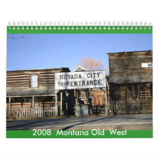 Calendrier Vieil ouest du Montana