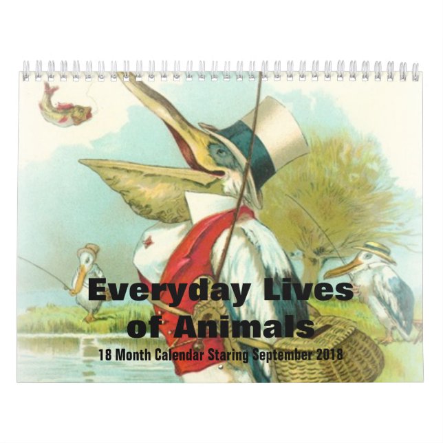 Calendrier Vies quotidiennes de septembre d'animaux 2018 - 18 (Protection)
