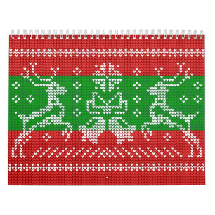 Calendrier Vilain chandail cloches Xmas rennes crochet