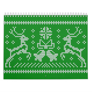 Calendrier Vilain chandail sonneries cloches cerfs de Noël ve