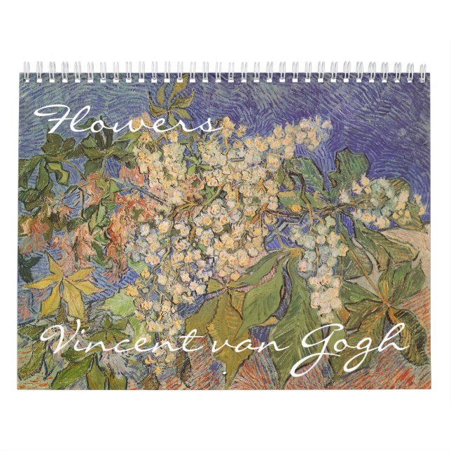 Calendrier Vincent van Gogh Fleurs, Post impressionnisme Art (Protection)