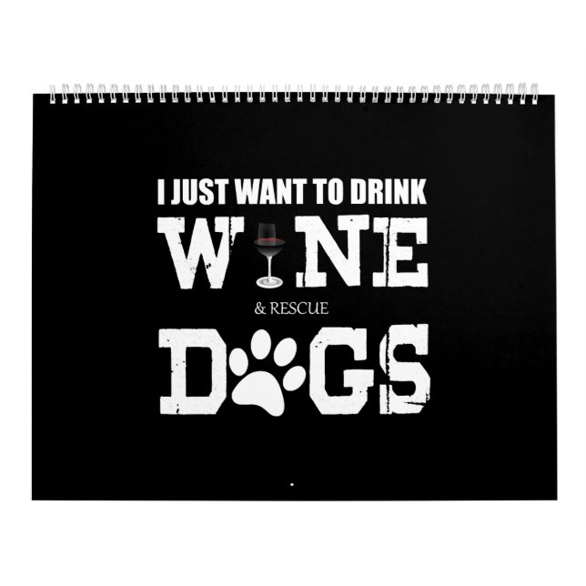 Calendrier Vins et chiens (Protection)