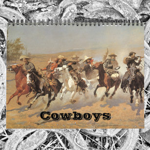 Calendrier Vintage-américaine West Cowboys, Western Fine Art