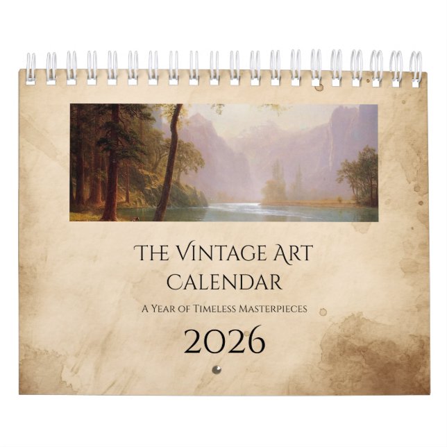 Calendrier Vintage Art Nature Calendar (Protection)