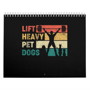 Calendrier Vintage Ascenseur Gros Chiens Pour Animaux De Comp