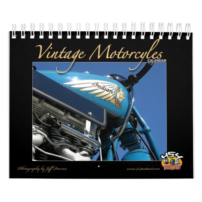 Calendrier vintage de moto (Protection)