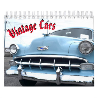 Calendrier vintage de voiture