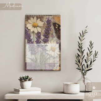 Calendrier Vintage Floral Papillon