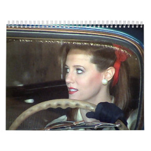 CALENDRIER vintage moderne de femmes