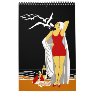 Calendrier Vintage Retro Images Affiches 2 Plain