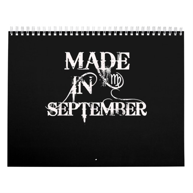 Calendrier Voir septembre | Cadeau d'anniversaire | Virgo Zod (Protection)