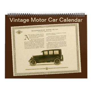 Calendrier Voitures à moteur vintages des années 1920 Modèles