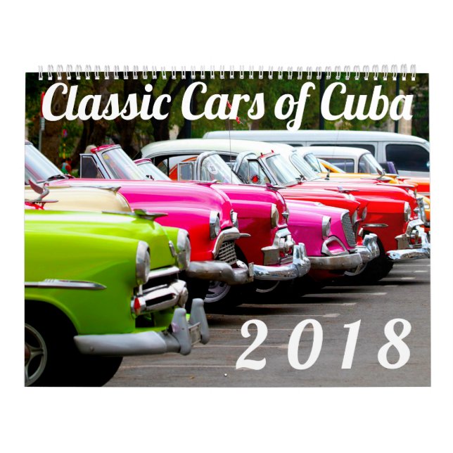 Calendrier Voitures classiques de Cuba (Protection)