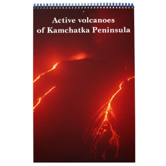 Calendrier Volcan actif de la péninsule du Kamchatka