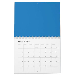 Calendrier Votre espace avec un mur noir et blanc intemporel