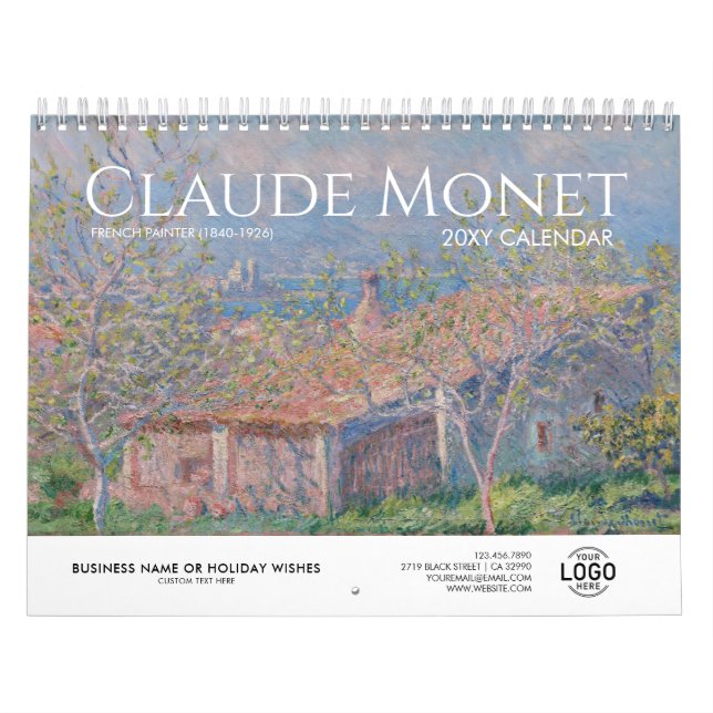 Calendrier Votre logo Monet Art Business Cadeau promotionnel  (Protection)