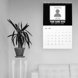 Calendrier Votre photo ici Nom et âge