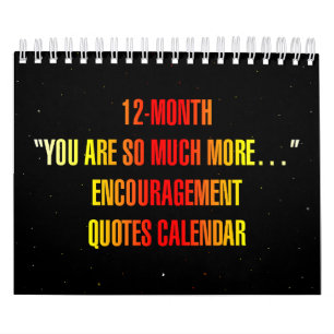 Calendrier "Vous êtes tellement plus..." Citations d'encourag