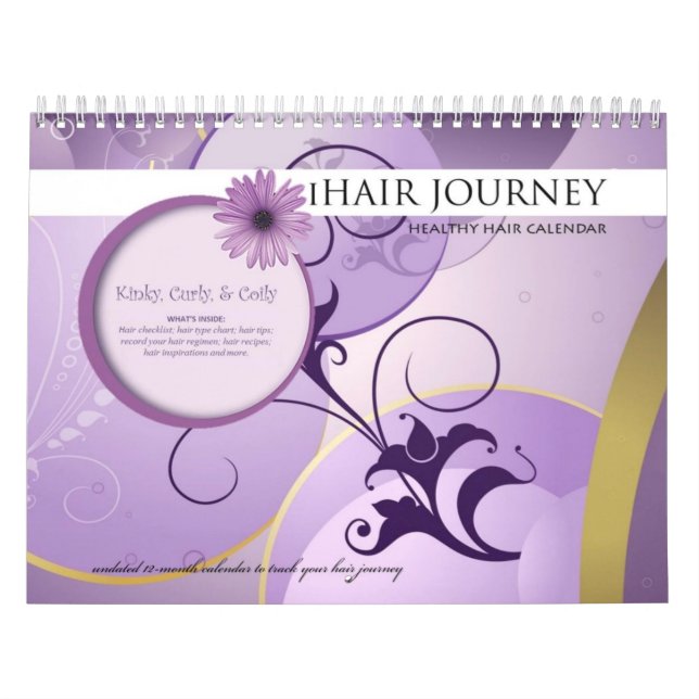 Calendrier Voyage de calendrier-cheveux non daté (Protection)