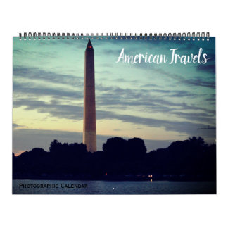 Calendrier voyages américains 2026 grand format