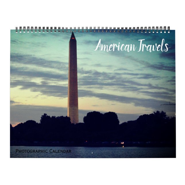 Calendrier voyages américains 2027 grand format (Protection)