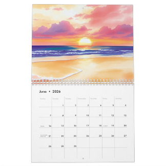 Calendrier Watercolor 2025 Wall Calendar