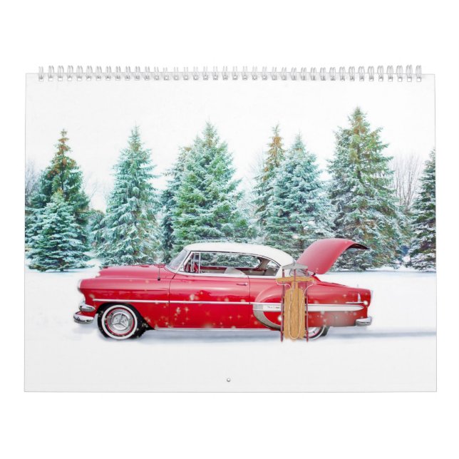 Calendrier Watercolored Monthly Seasoned Scenes. Whimsical, (Protection)