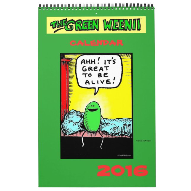 Calendrier Weenii 2016 Vert (Protection)