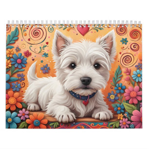 Calendrier Westie 2024
