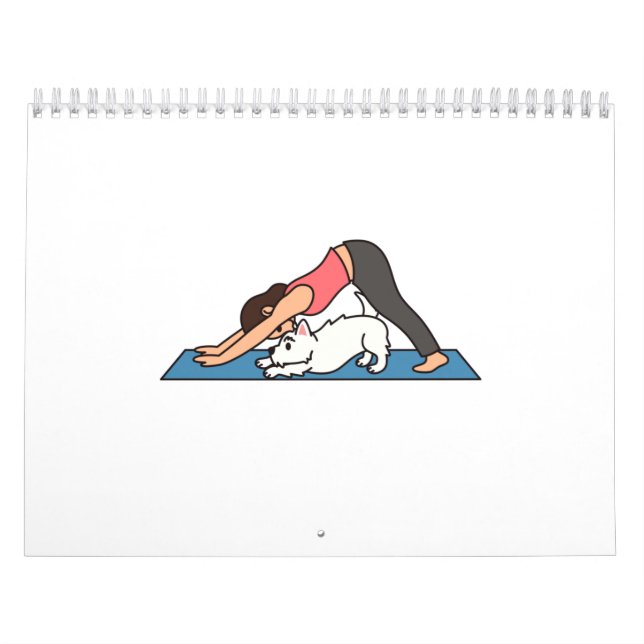 Calendrier Westie Yoga Buddies (Protection)