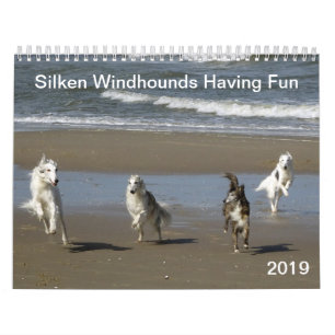 Calendrier Windhounds de soie ayant l'amusement 2019