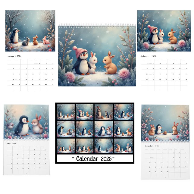Calendrier Winter Animals Calendar (Créateur téléchargé)