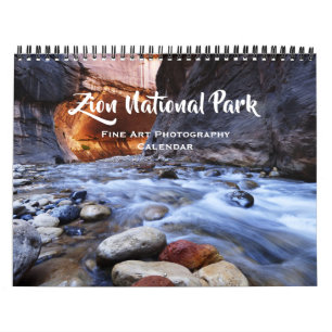 Calendrier Zion National Park Utah Fine Art Photography 2025