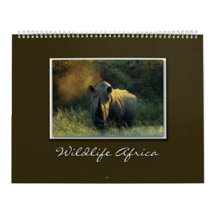calendriers 2010 de safari de l'Afrique de faune