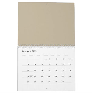 Calendriers personnalisés Disposition sur deux p