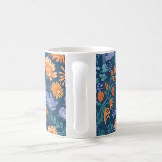 Calendula Hand bemalt Blumendesign Kaffeetasse