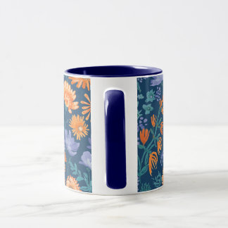 Calendula Hand bemalt Blumendesign Tasse