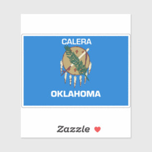 Calera Oklahoma Flag Aufkleber