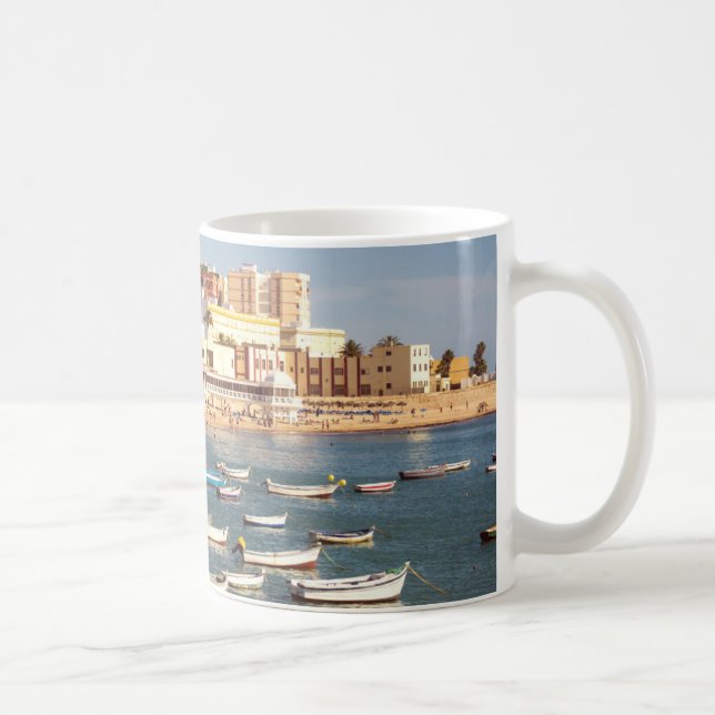 Caleta Strand in Cadiz, Andalusien, Spanien Kaffeetasse (Rechts)