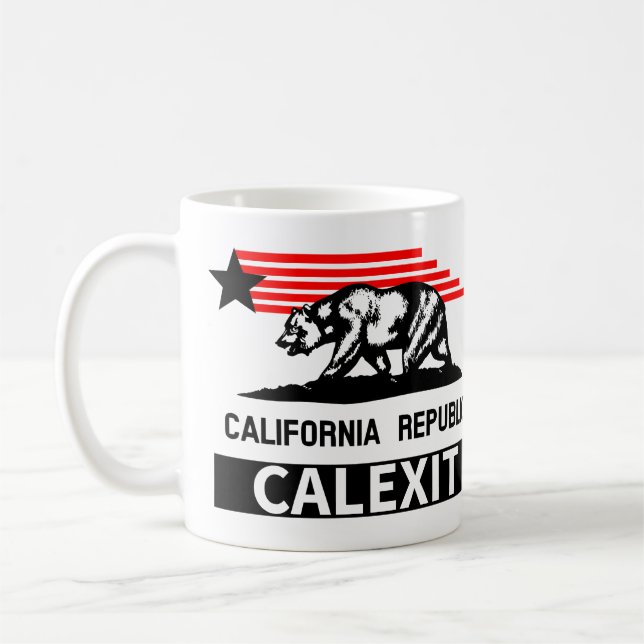 Calexit Kalifornien Kaffeetasse (Links)