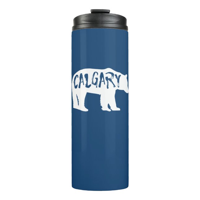 Calgary Alberta Bear Thermosbecher (Vorderseite)