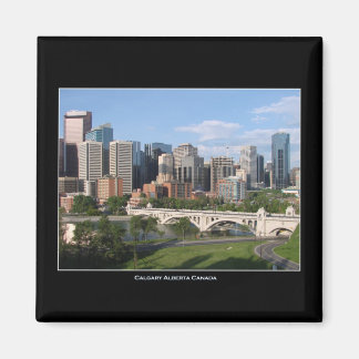 Calgary Alberta Canada Downtown Skyline View Magnet