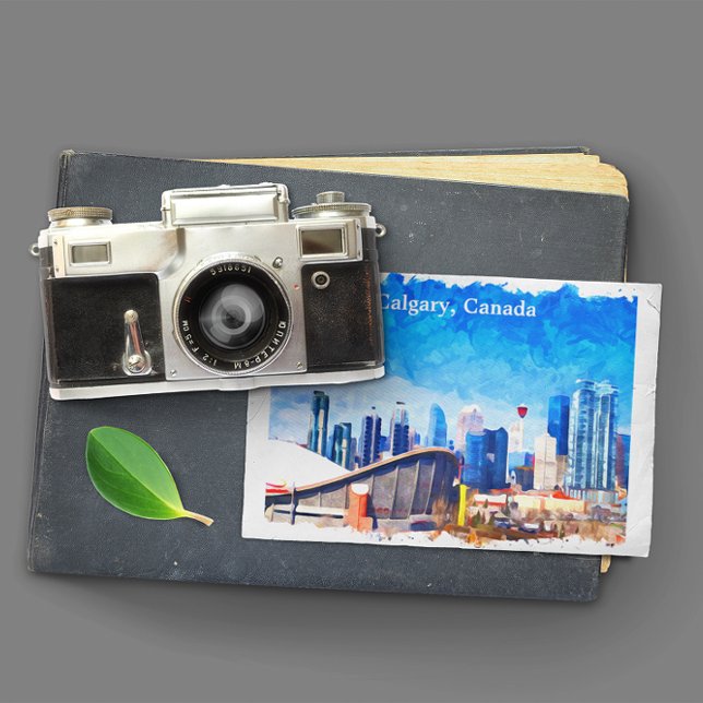 Calgary Alberta Canada Panorama View Postkarte (calgary canada panorama view postcard)